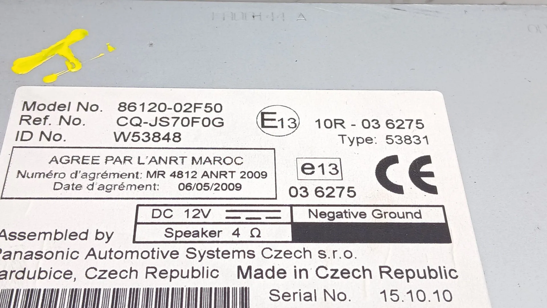 Sistema Audio / Radio Cd para Toyota Auris (_E15_)