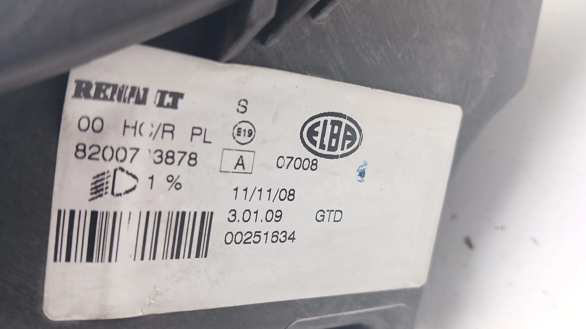 Faro Izquierdo para Dacia Sandero (Bs_)