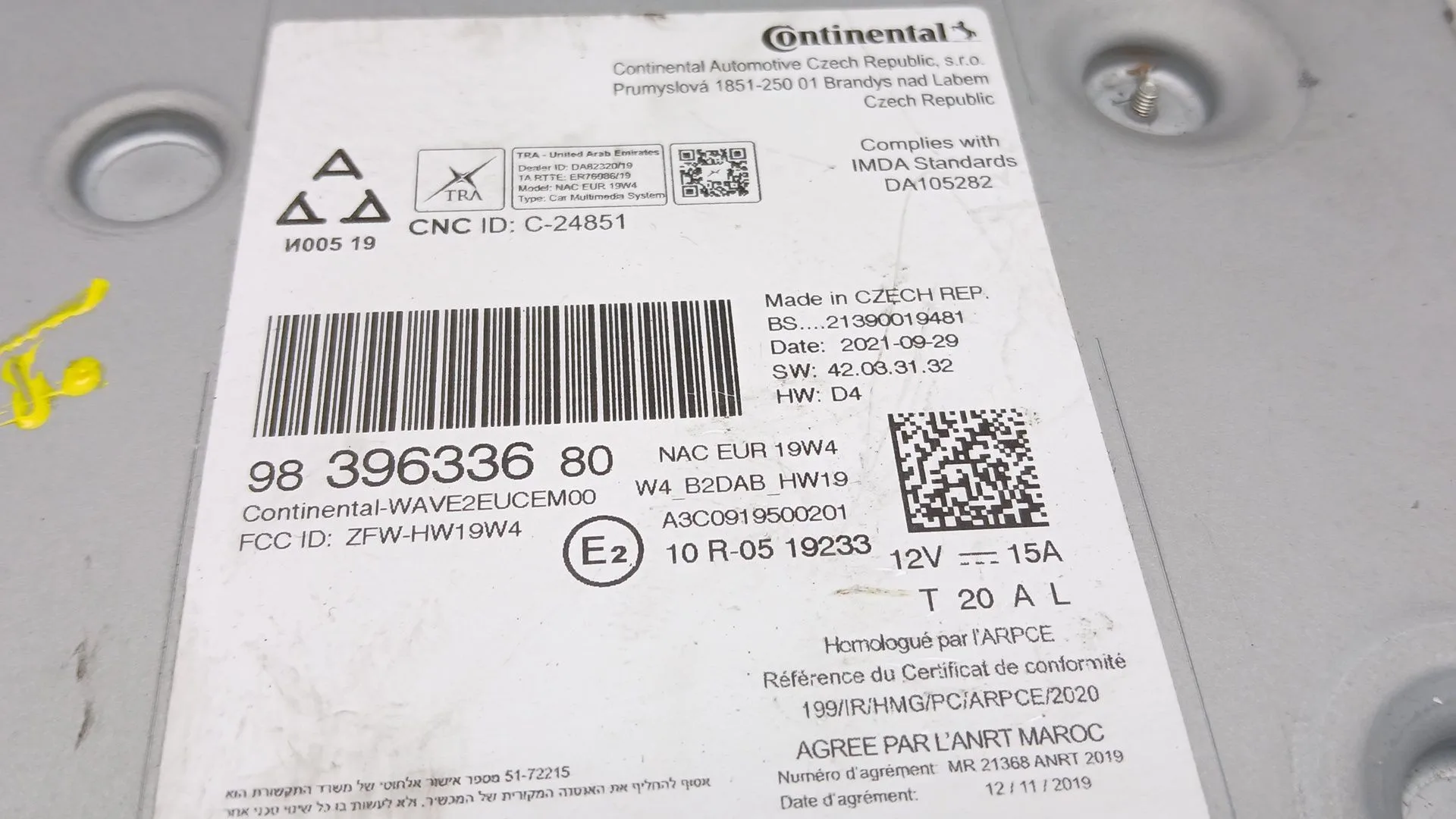 Sistema Audio / Radio Cd para Opel Vivaro C Furgoneta (K0)