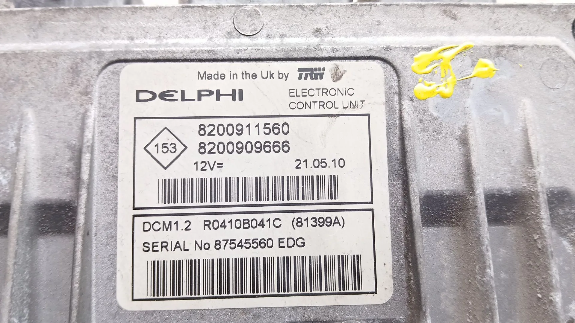 Centralita Motor Uce para Nissan Nv200 Furgoneta