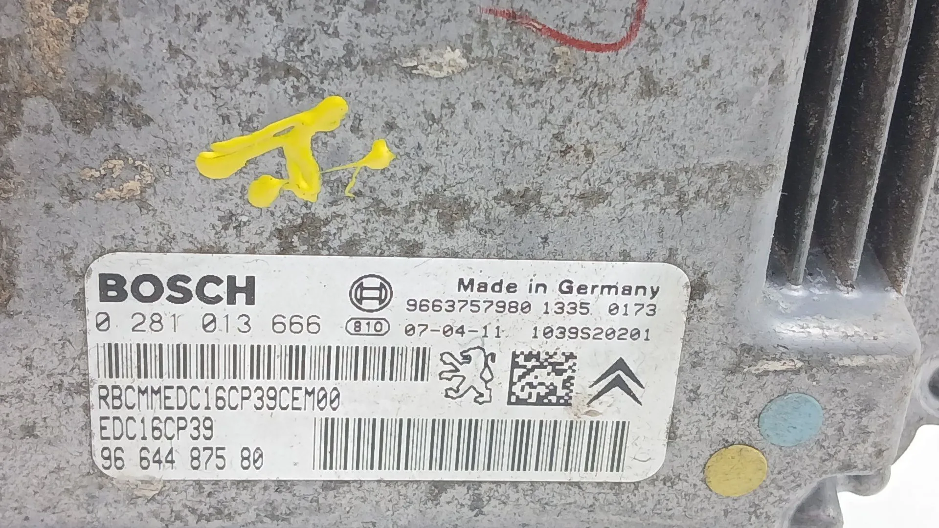 Centralita Motor Uce para Peugeot 4007