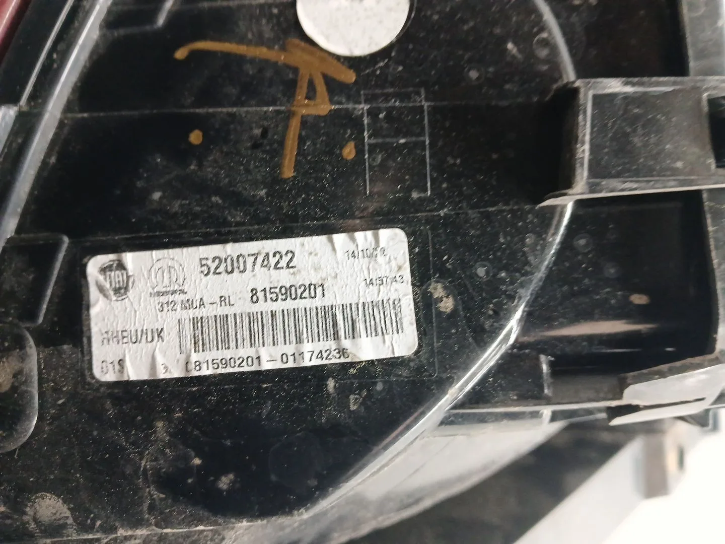 Piloto Trasero Derecho para Fiat 500 (312_)