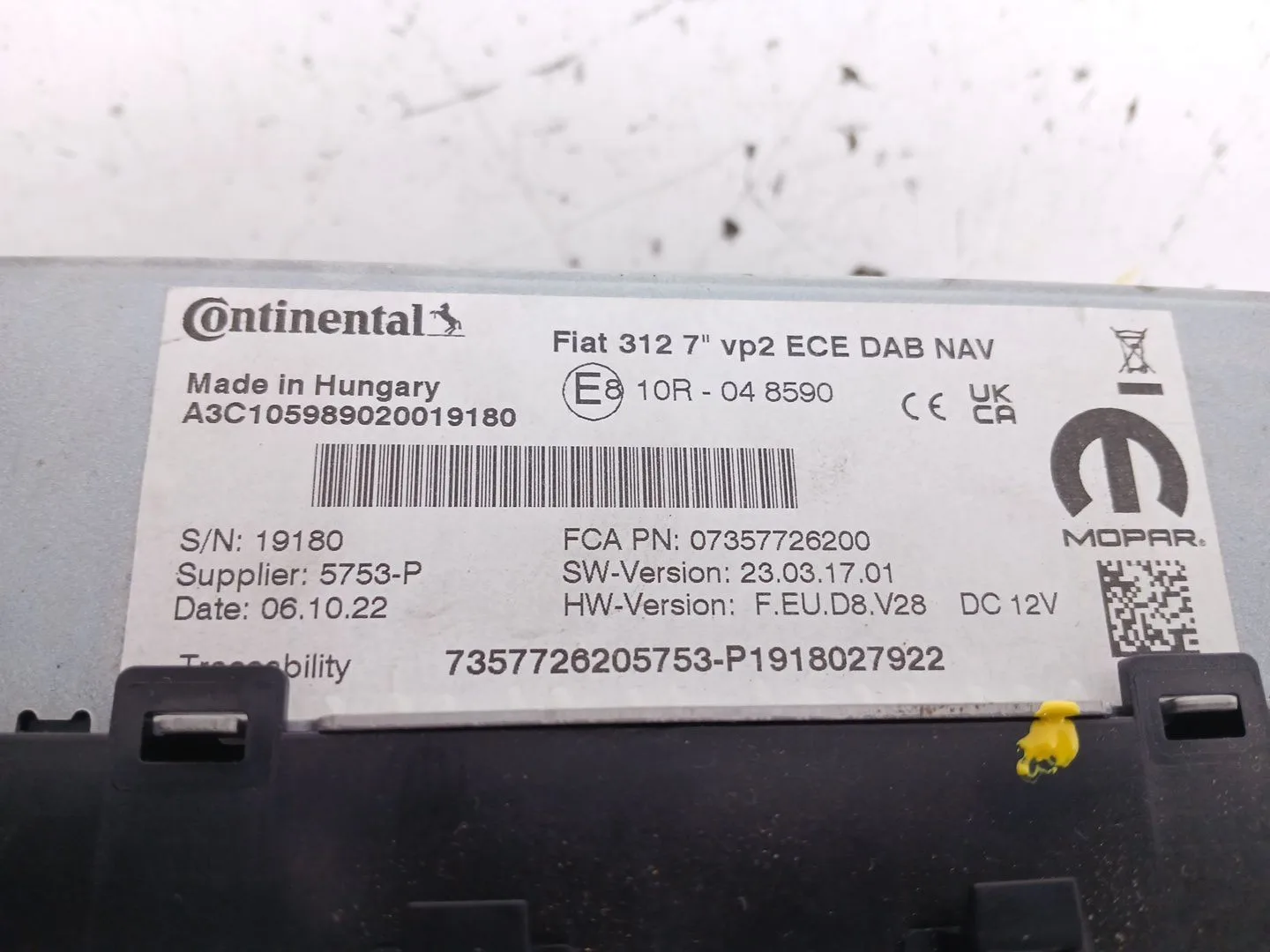 Pantalla Multifuncion para Fiat 500 (312_)