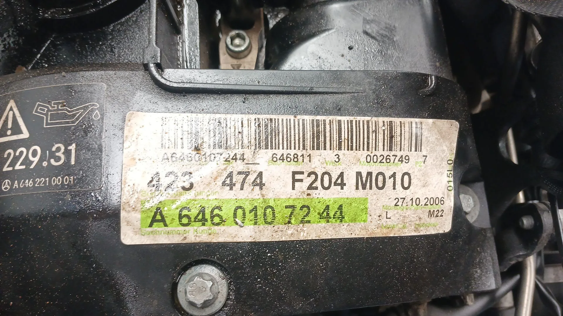 Motor Completo para Mercedes-Benz Clase C (W204)