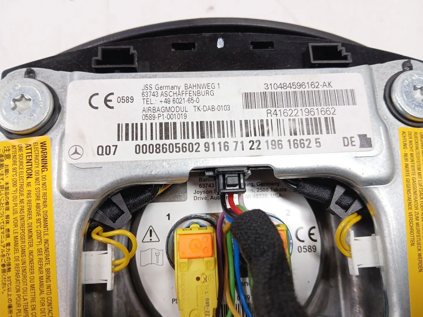 Airbag Delantero Izquierdo para Mercedes-Benz Clase C (W204)