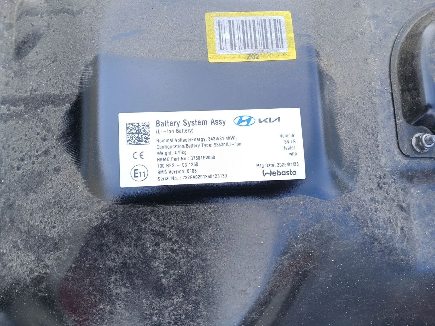 Bateria para Kia Ev3