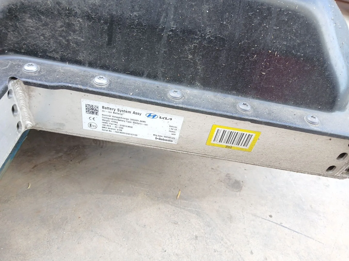 Bateria para Kia Ev3