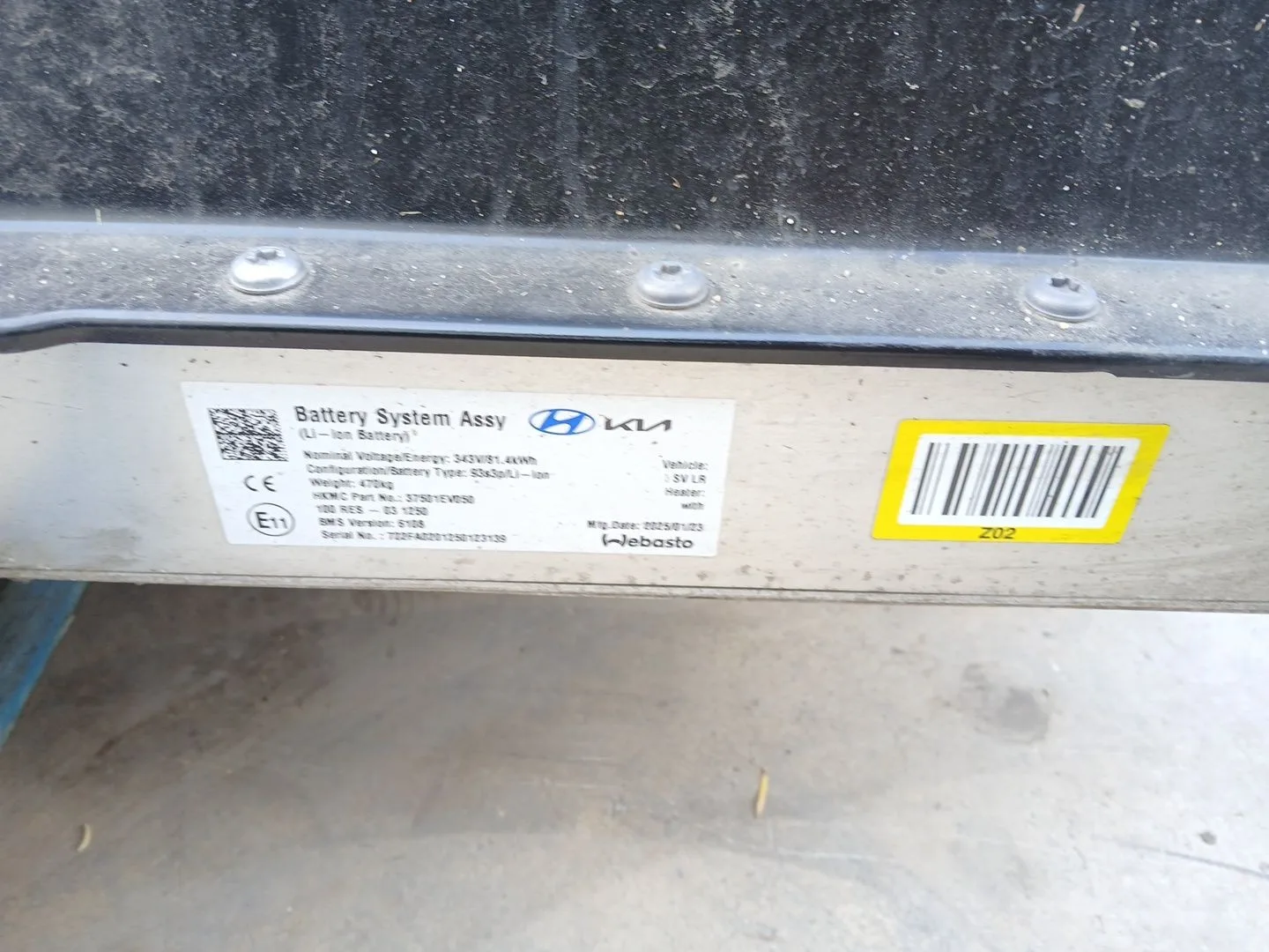 Bateria para Kia Ev3