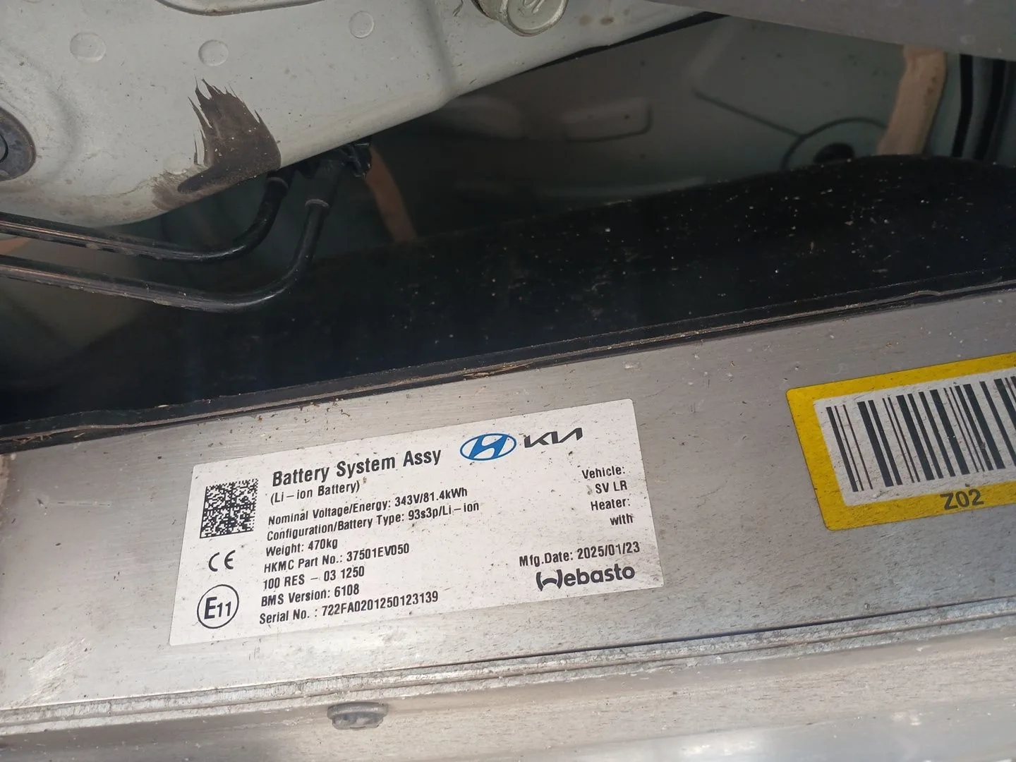 Bateria para Kia Ev3