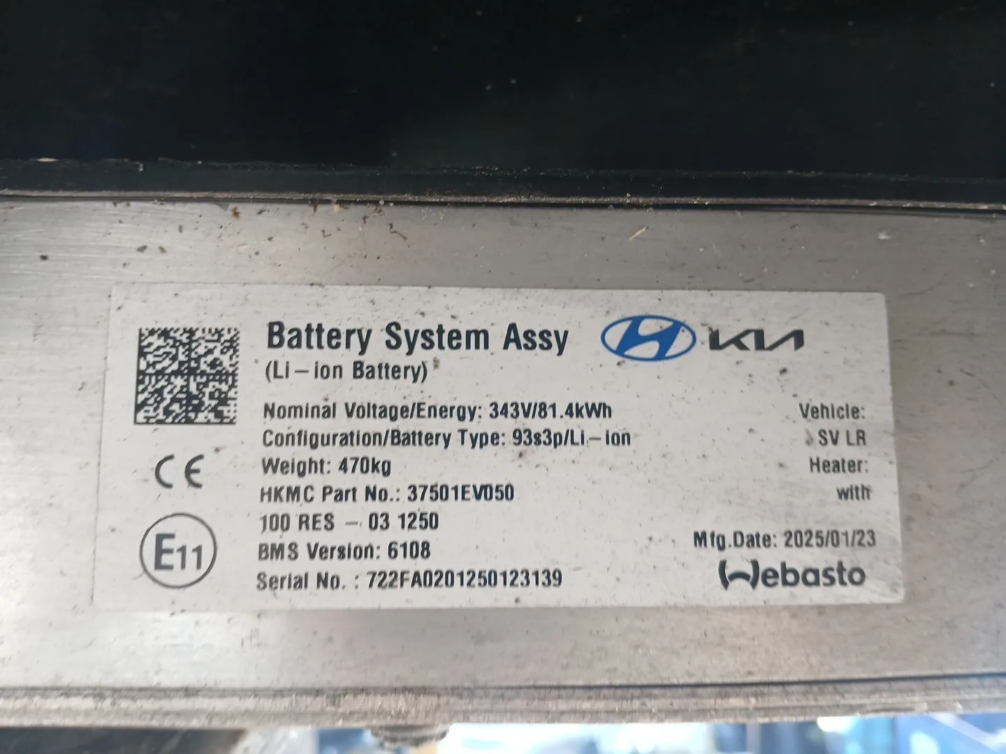 Bateria para Kia Ev3