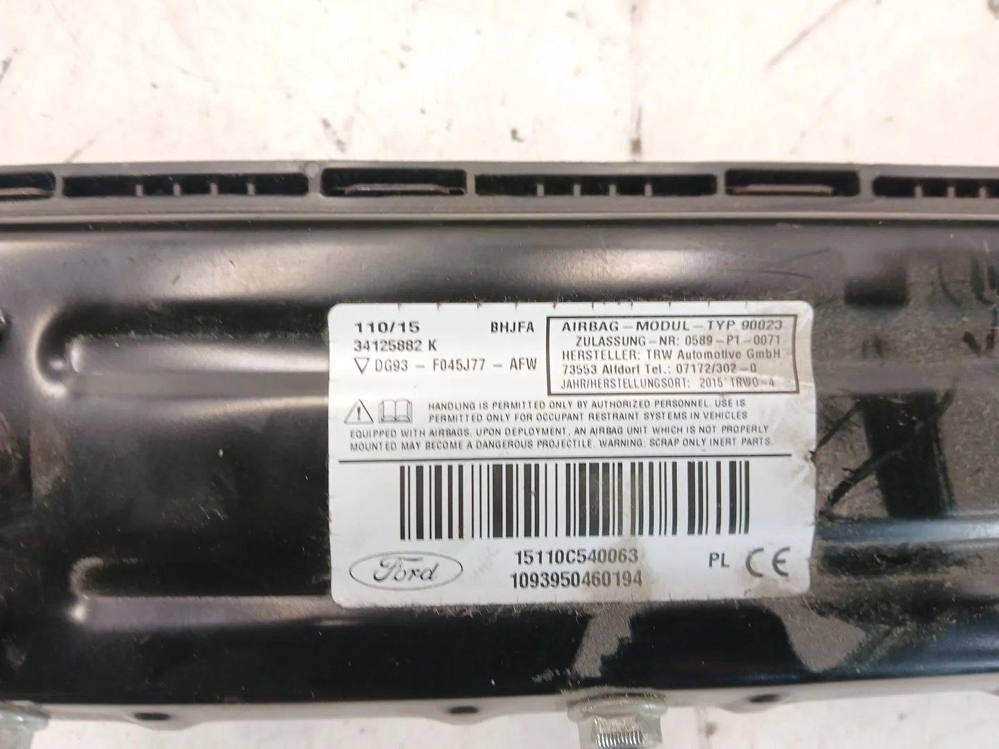 Kit Airbag para Ford Mondeo V Hatchback (Ce)