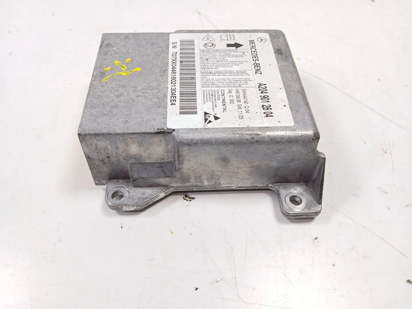 Centralita Airbag para Mercedes-Benz Clase C (W204)