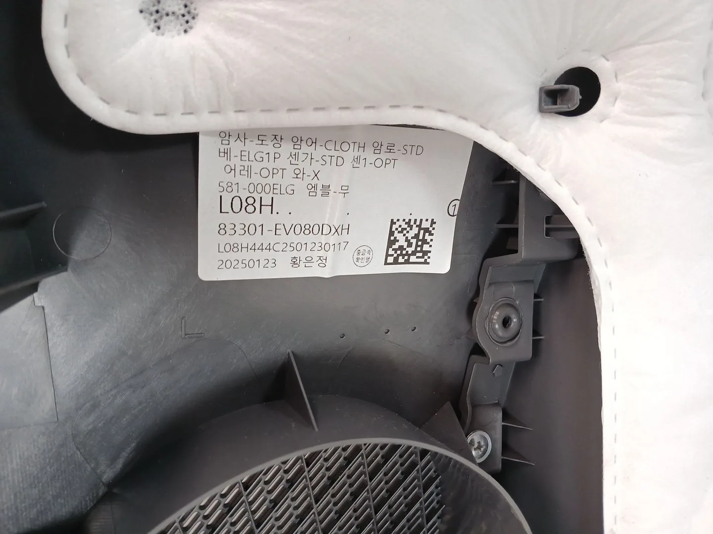 Guarnecido Puerta Trasera Izquierda para Kia Ev3
