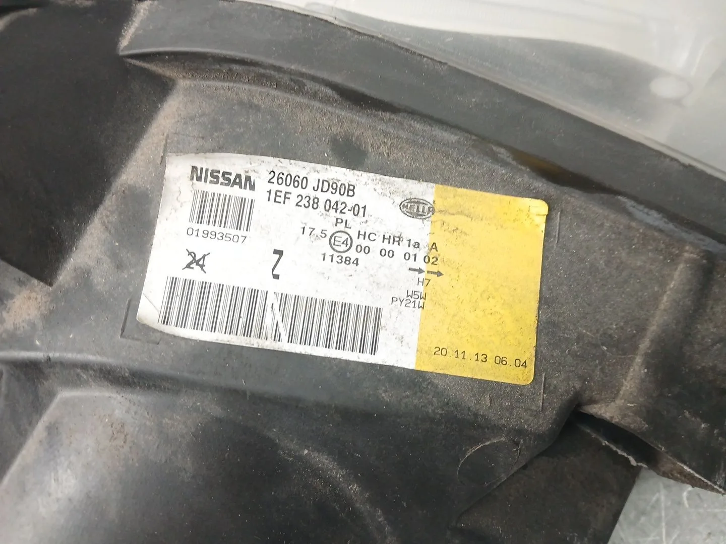 Faro Izquierdo para Nissan Qashqai I (J10, Nj10)