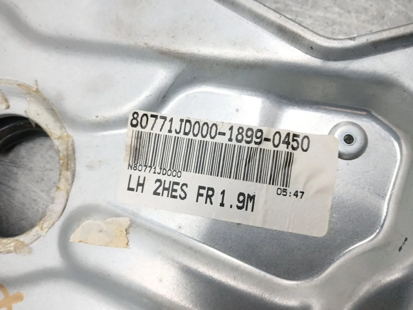 Elevalunas Delantero Izquierdo para Nissan Qashqai I (J10, Nj10)