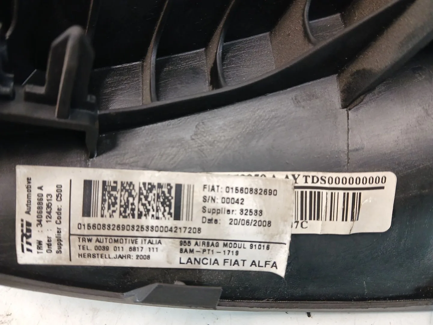 Kit Airbag para Alfa Romeo Mito (955_)