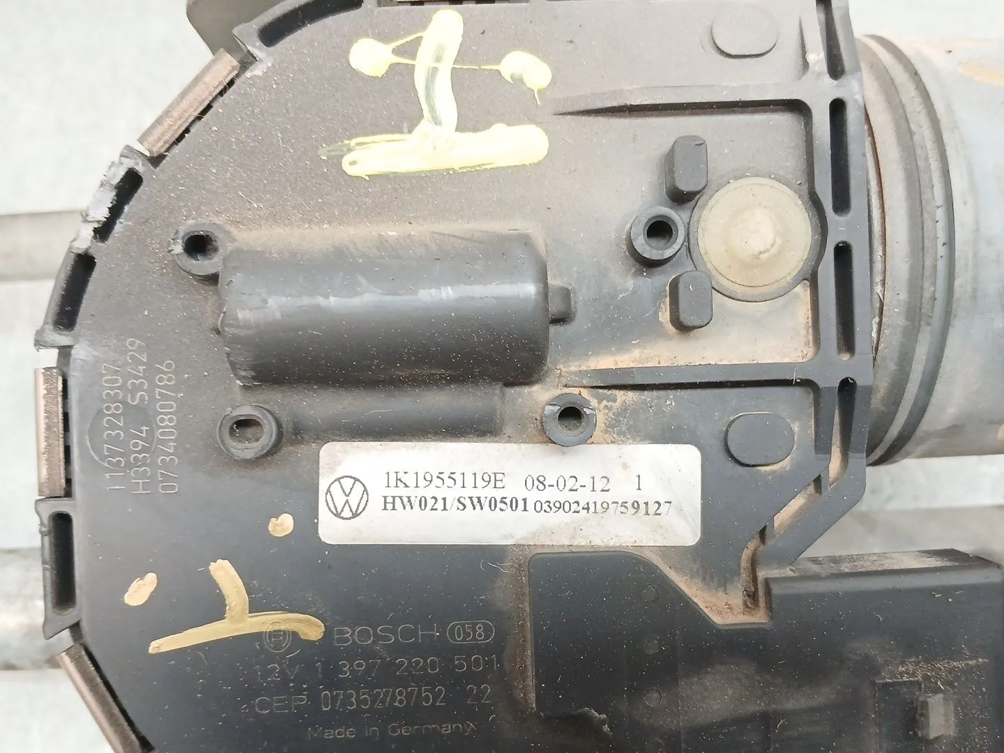 Motor Limpia Delantero para Volkswagen Golf V (1K1)