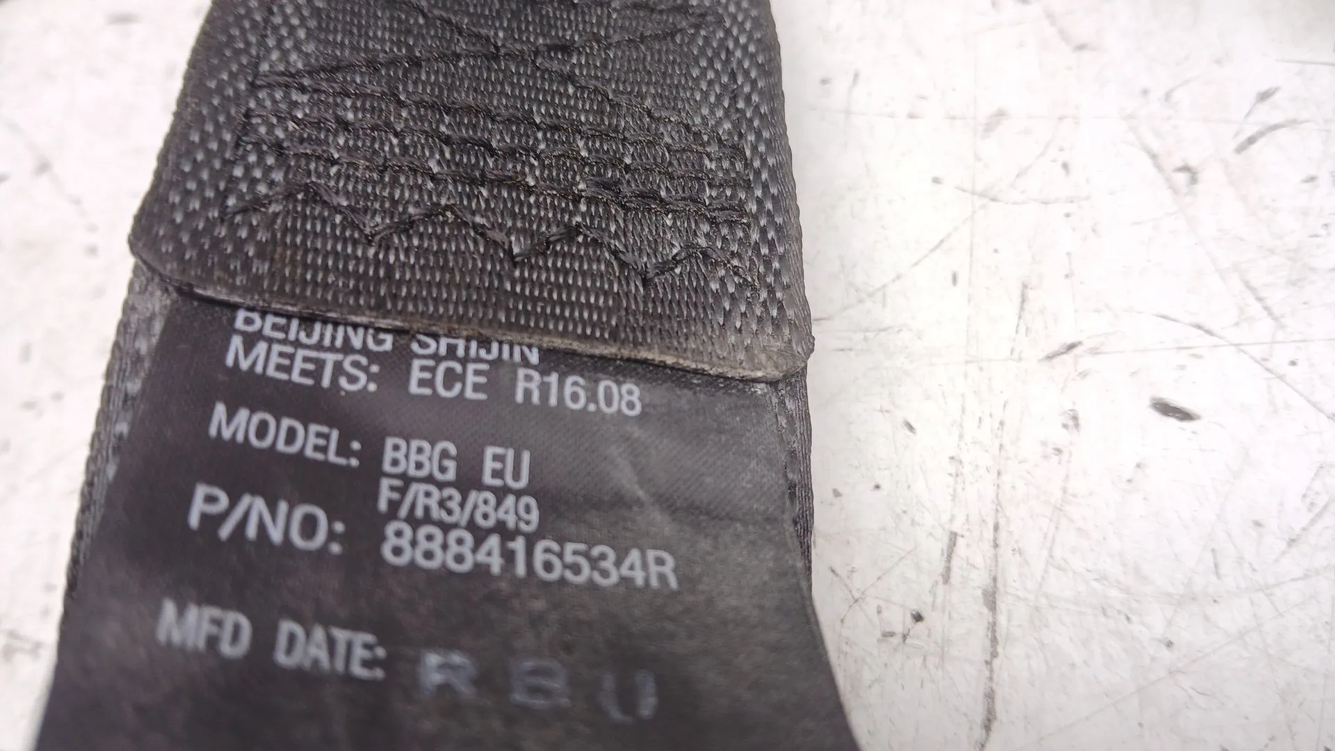 Cinturon Seguridad Trasero Izquierdo para Dacia Spring
