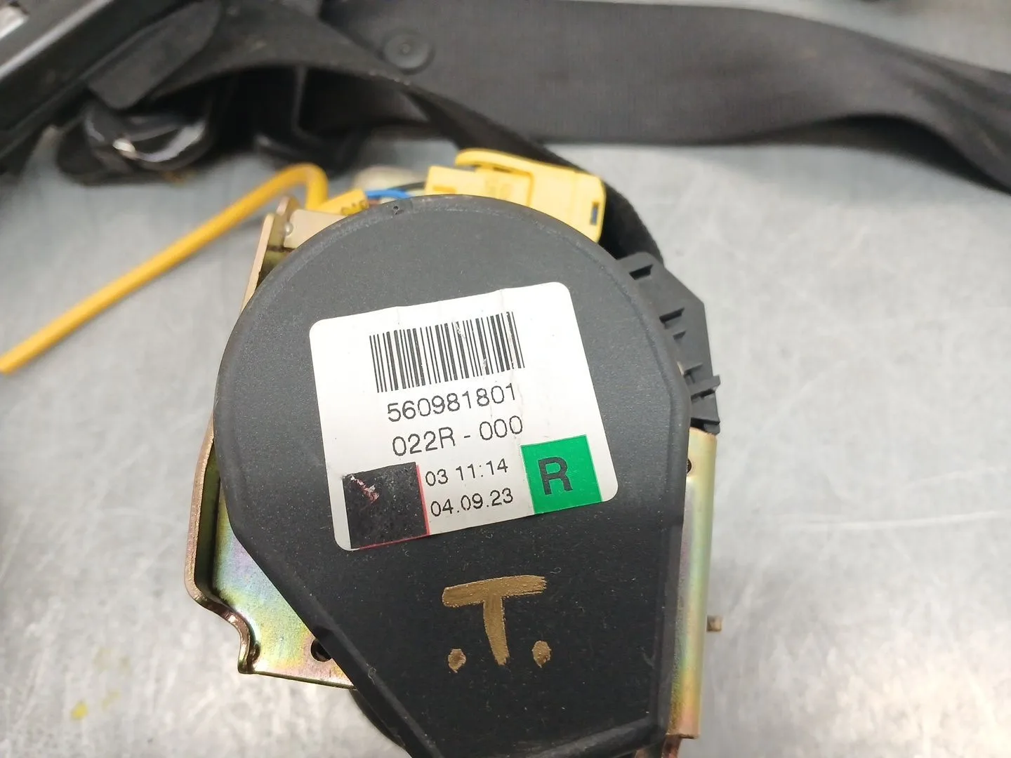 Cinturon Seguridad Trasero Derecho para Porsche Cayenne (9Pa)