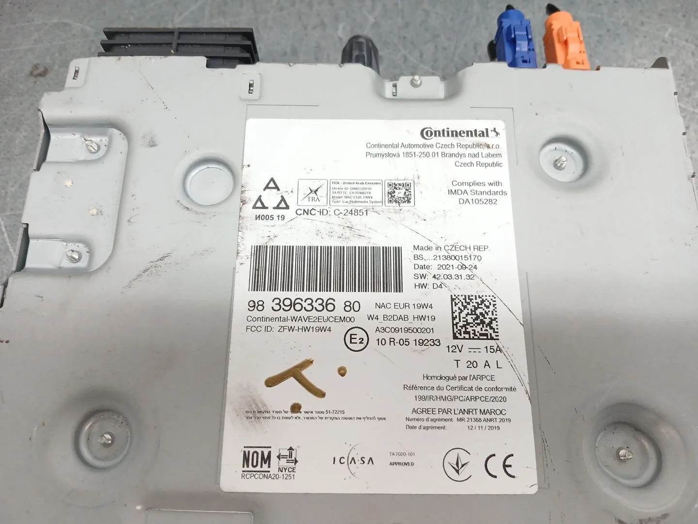 Sistema Audio / Radio Cd para Peugeot Expert Furgoneta (V_)