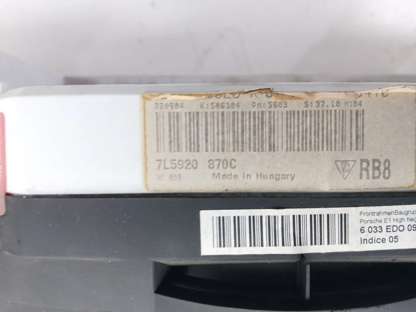 Cuadro Instrumentos para Porsche Cayenne (9Pa)