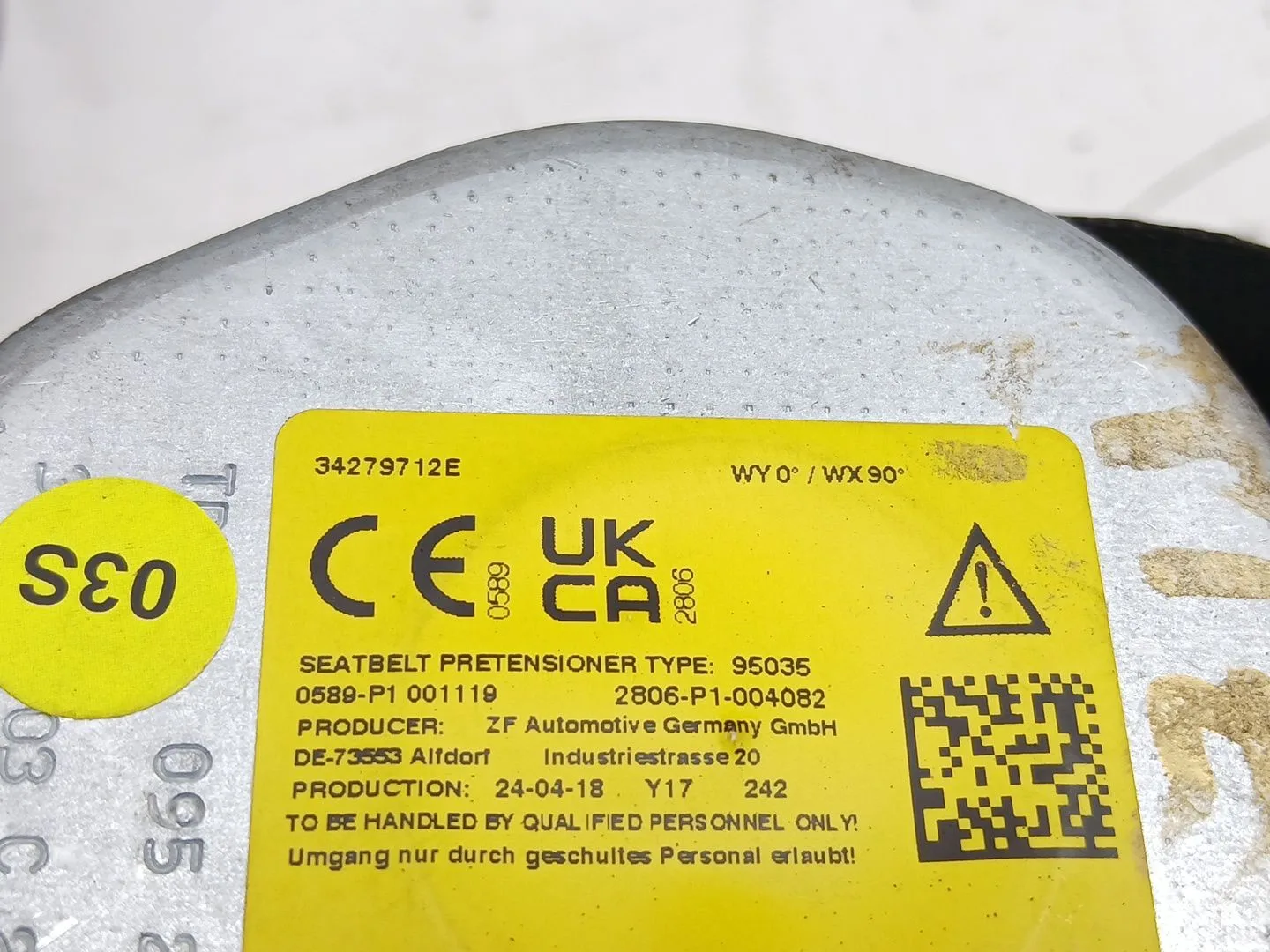 Cinturon Seguridad Trasero Izquierdo para Skoda Octavia Iv (Nx3, Nn3, Pv3)
