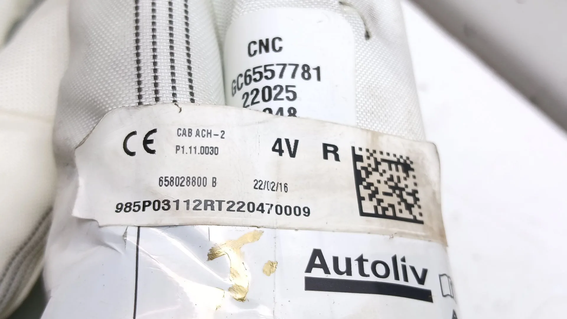 Airbag Cortina Delantero Derecho para Dacia Spring