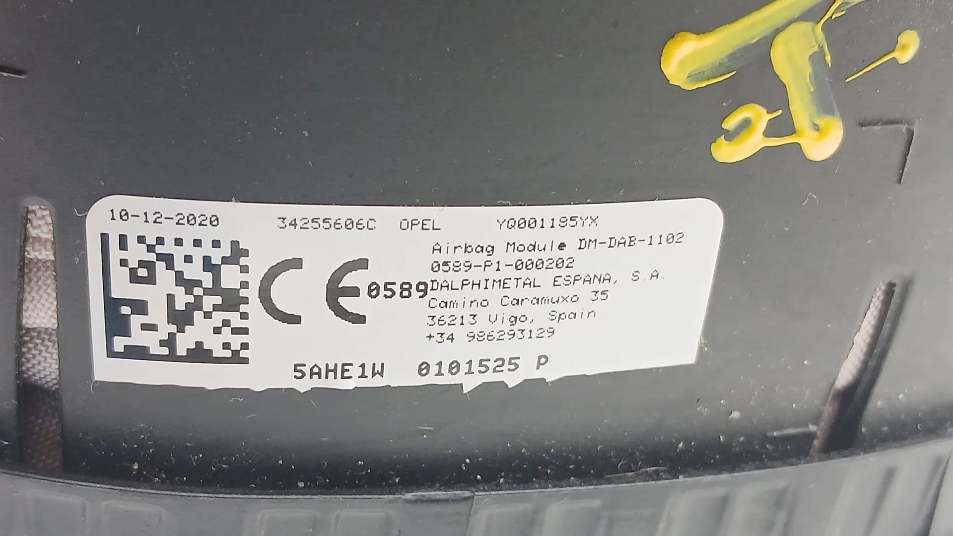 Airbag Delantero Izquierdo para Opel Combo E Tour / Life (K9)
