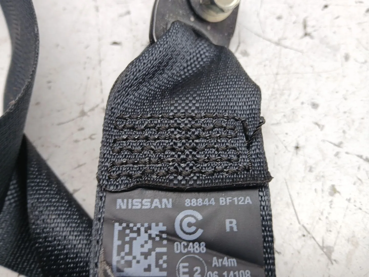 Cinturon Seguridad Trasero Derecho para Nissan Juke (F15)