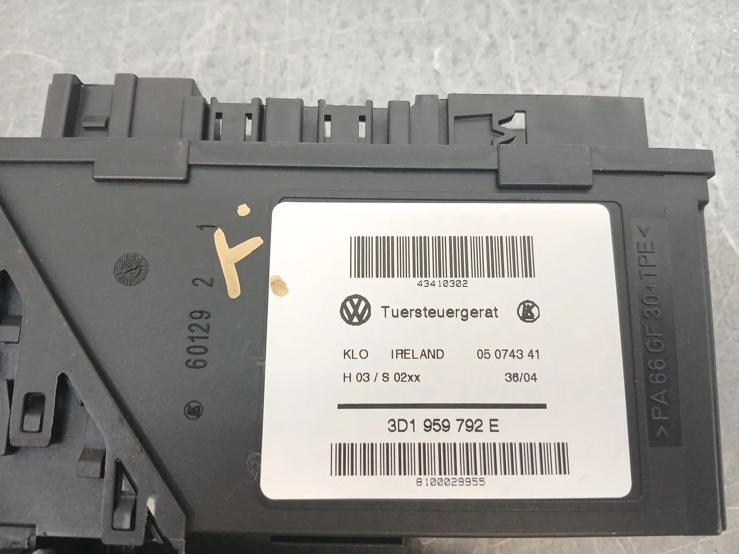 Motor Elevalunas Delantero Derecho para Porsche Cayenne (9Pa)