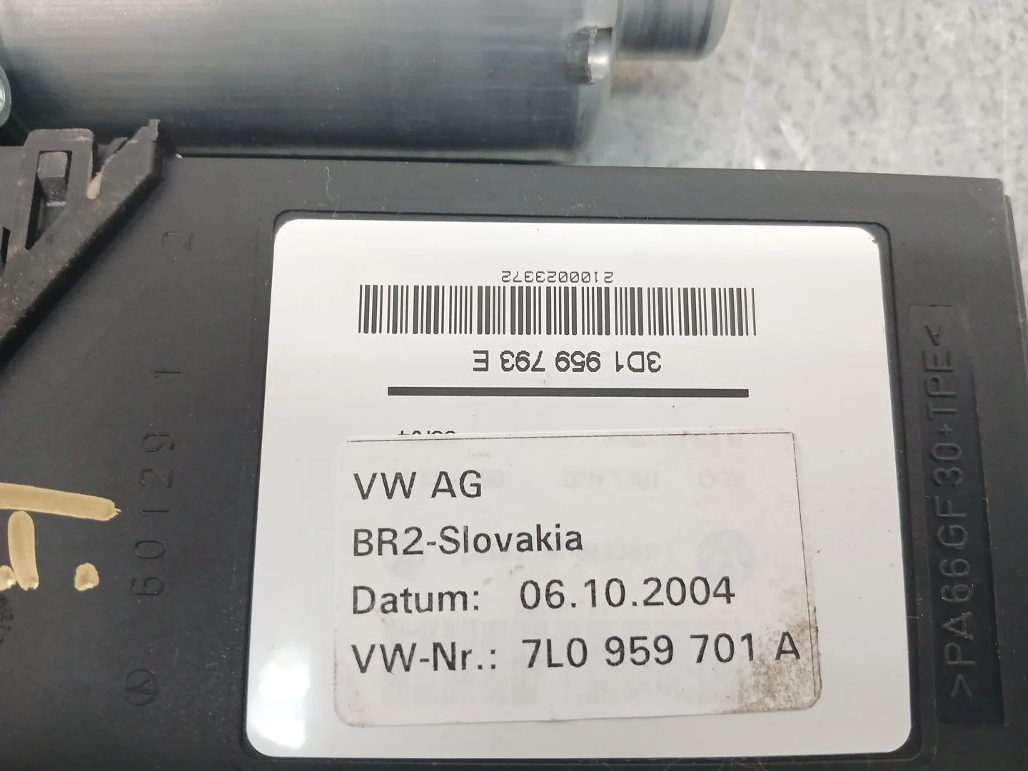 Motor Elevalunas Delantero Izquierdo para Porsche Cayenne (9Pa)
