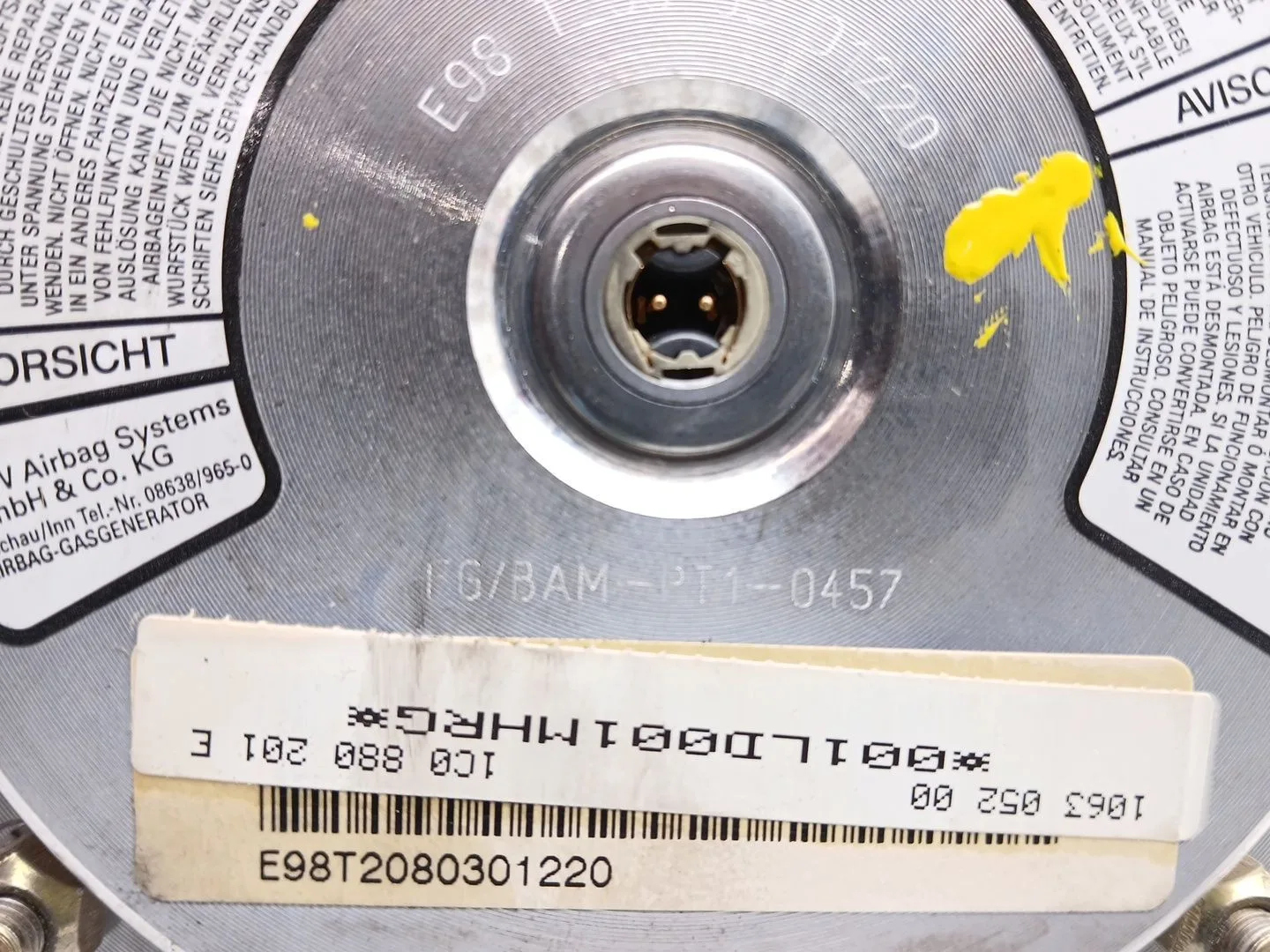 Airbag Delantero Izquierdo para Volkswagen New Beetle (9C1, 1C1)