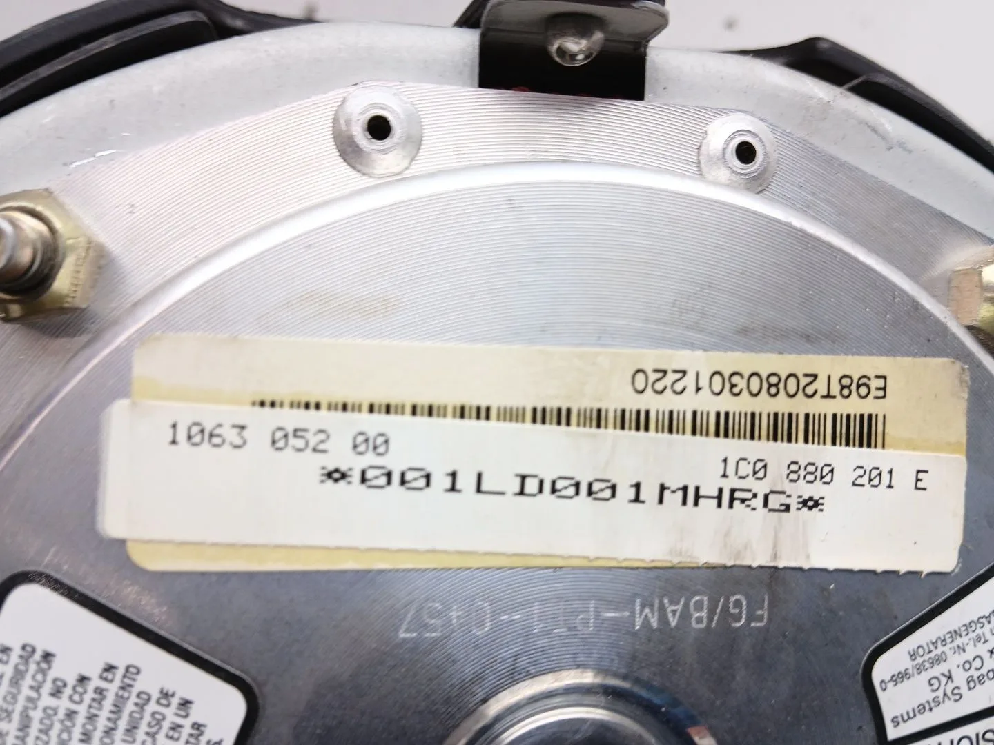 Airbag Delantero Izquierdo para Volkswagen New Beetle (9C1, 1C1)