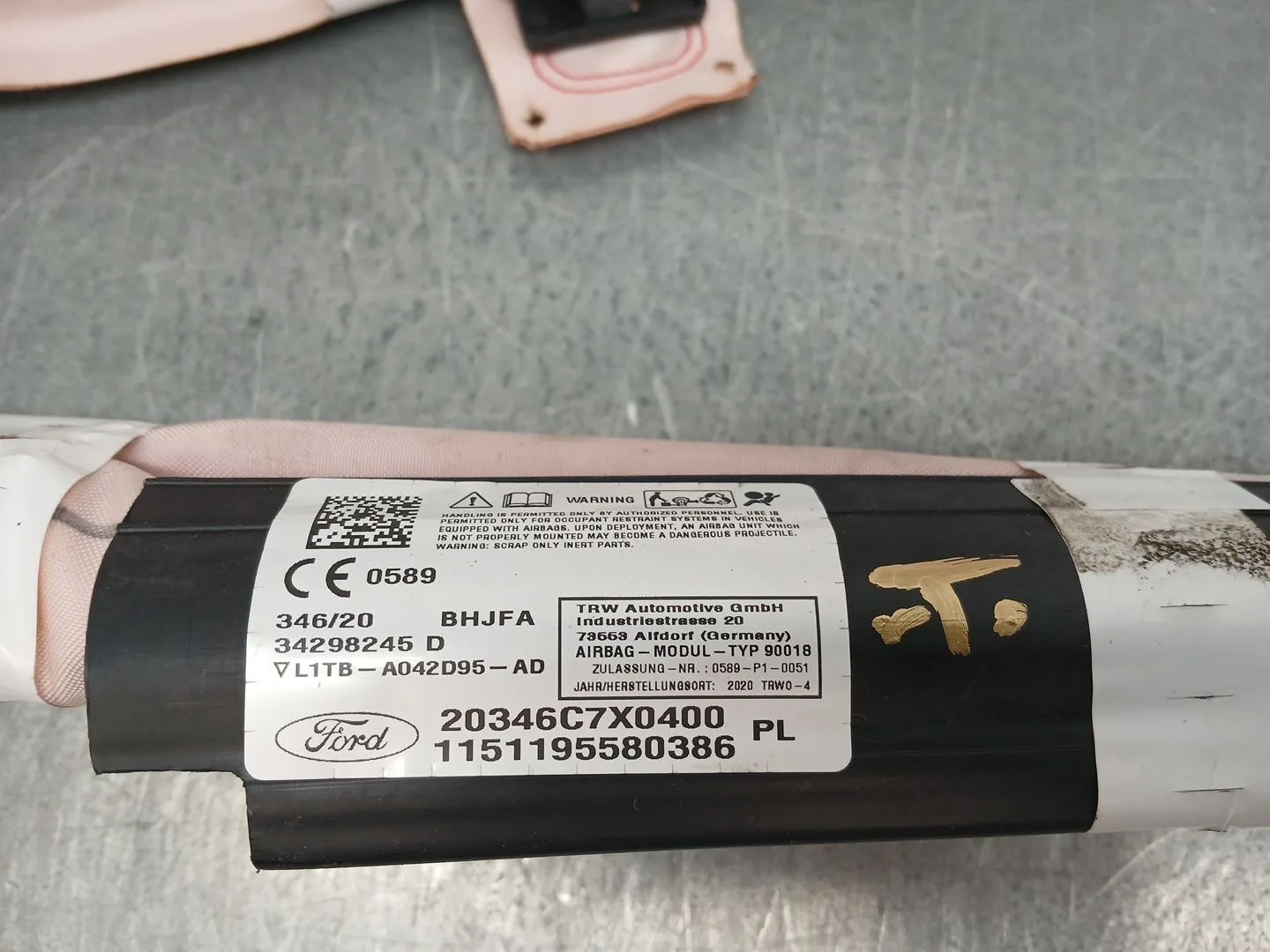Airbag Cortina Delantero Izquierdo para Ford Puma (J2K, Cf7)