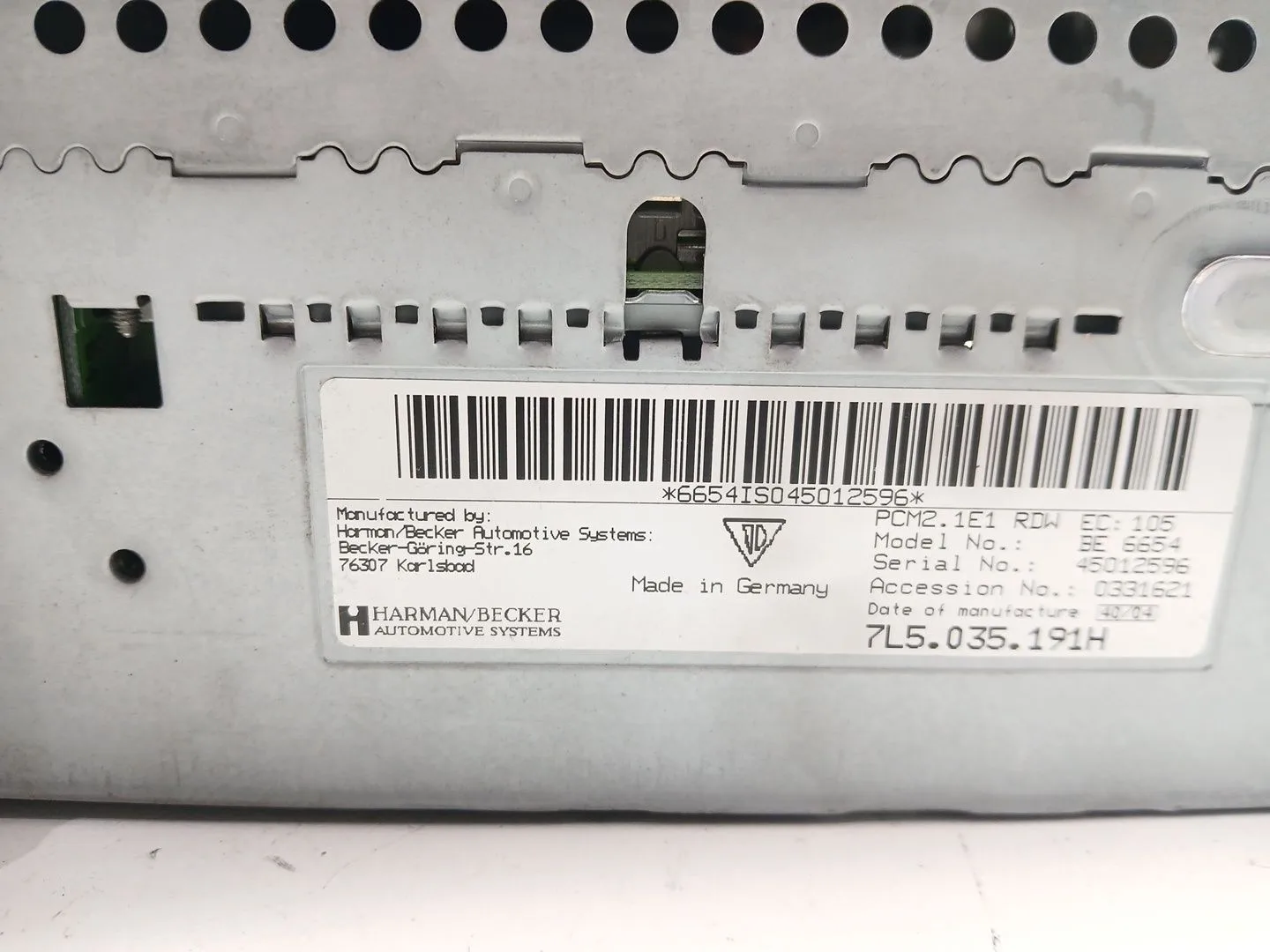 Sistema Audio / Radio Cd para Porsche Cayenne (9Pa)