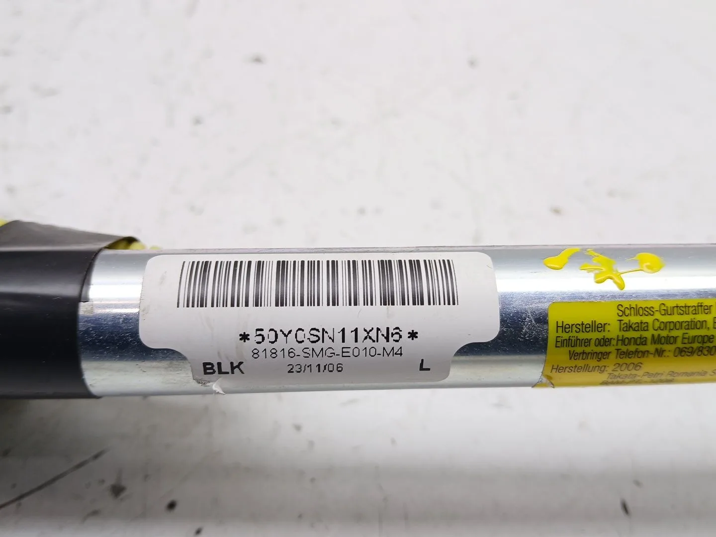Cinturon Seguridad Delantero Izquierdo para Honda Civic Viii Hatchback (Fn, Fk)