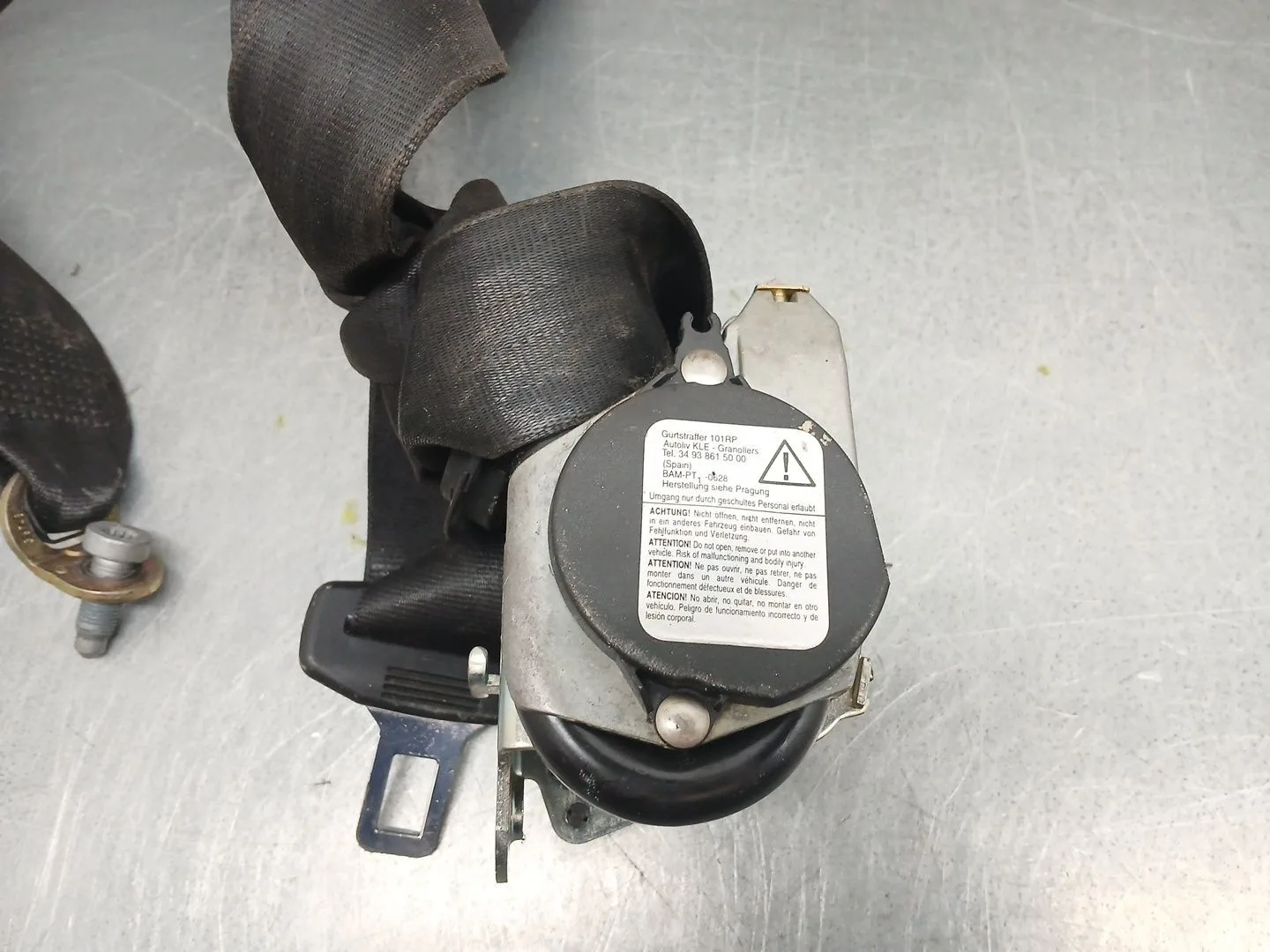 Cinturon Seguridad Delantero Derecho para Seat Altea (5P1)