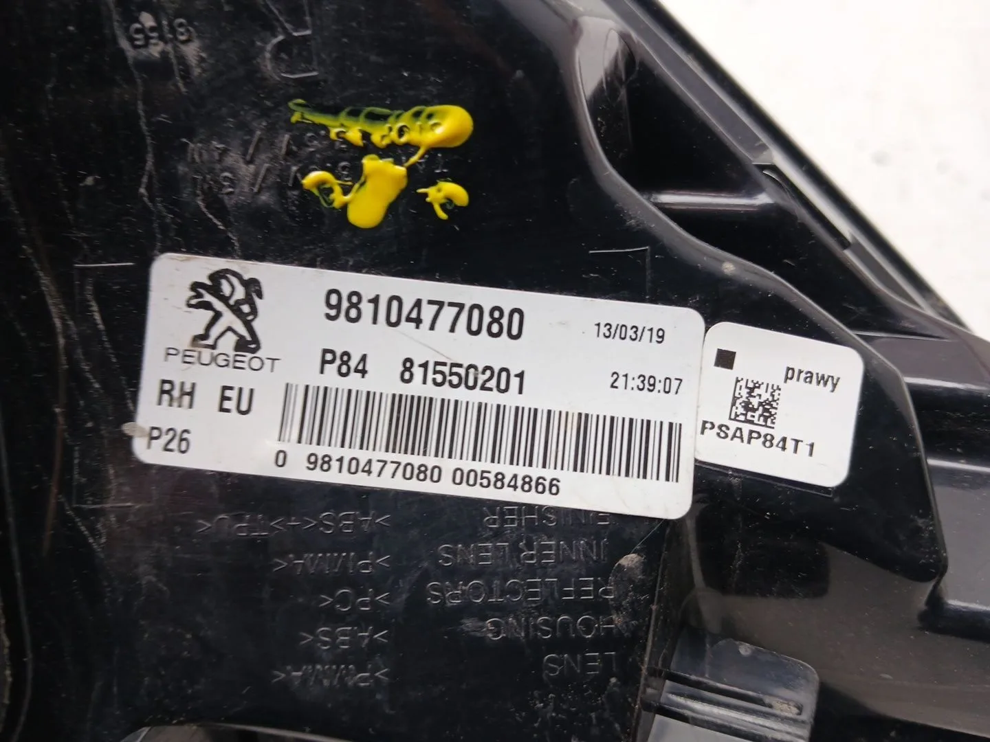 Piloto Trasero Derecho para Peugeot 3008 Ii Suv (Mc_, Mr_, Mj_, M4_)
