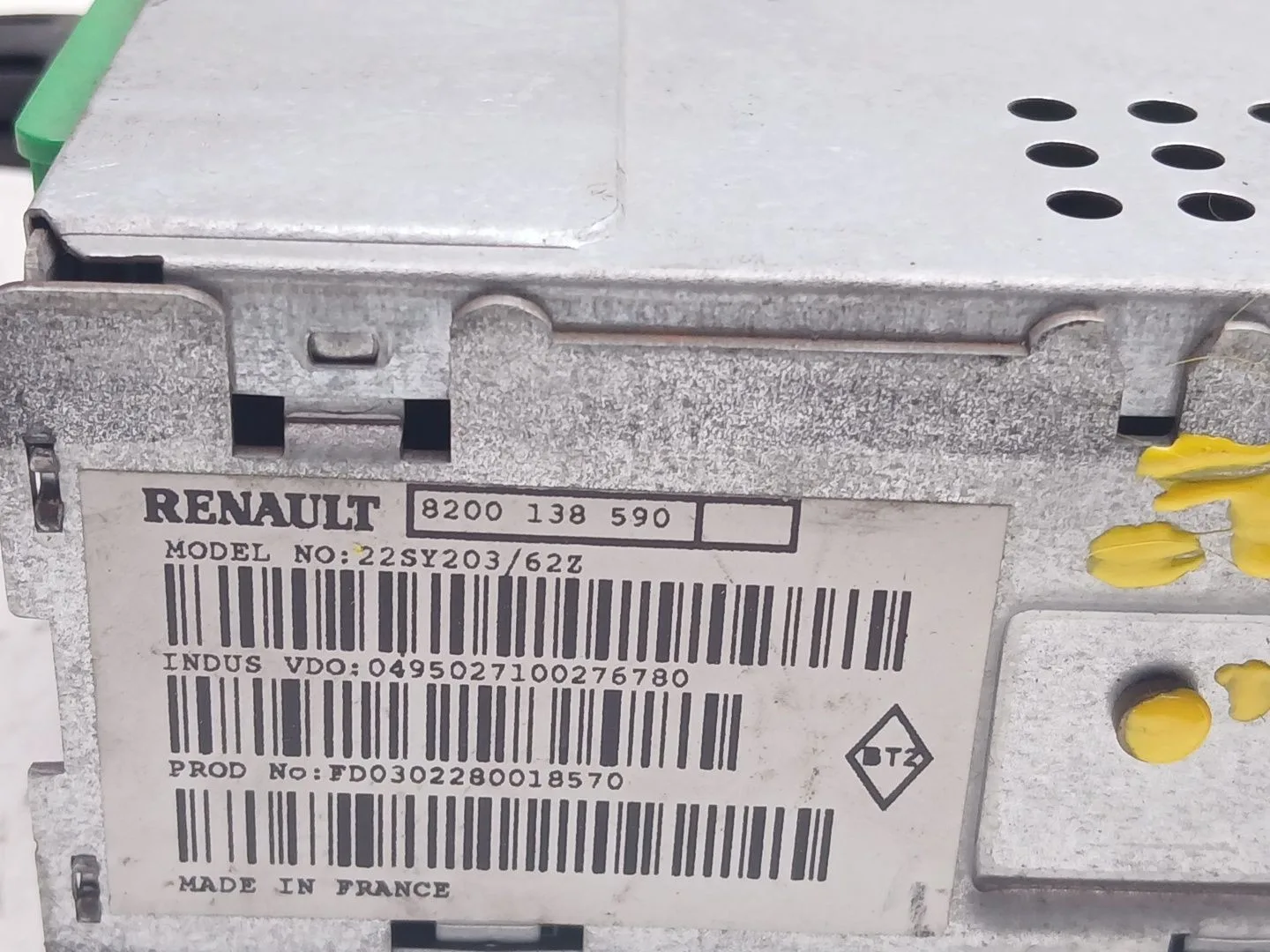 Sistema Audio / Radio Cd para Renault Laguna Ii (Bg0/1_)