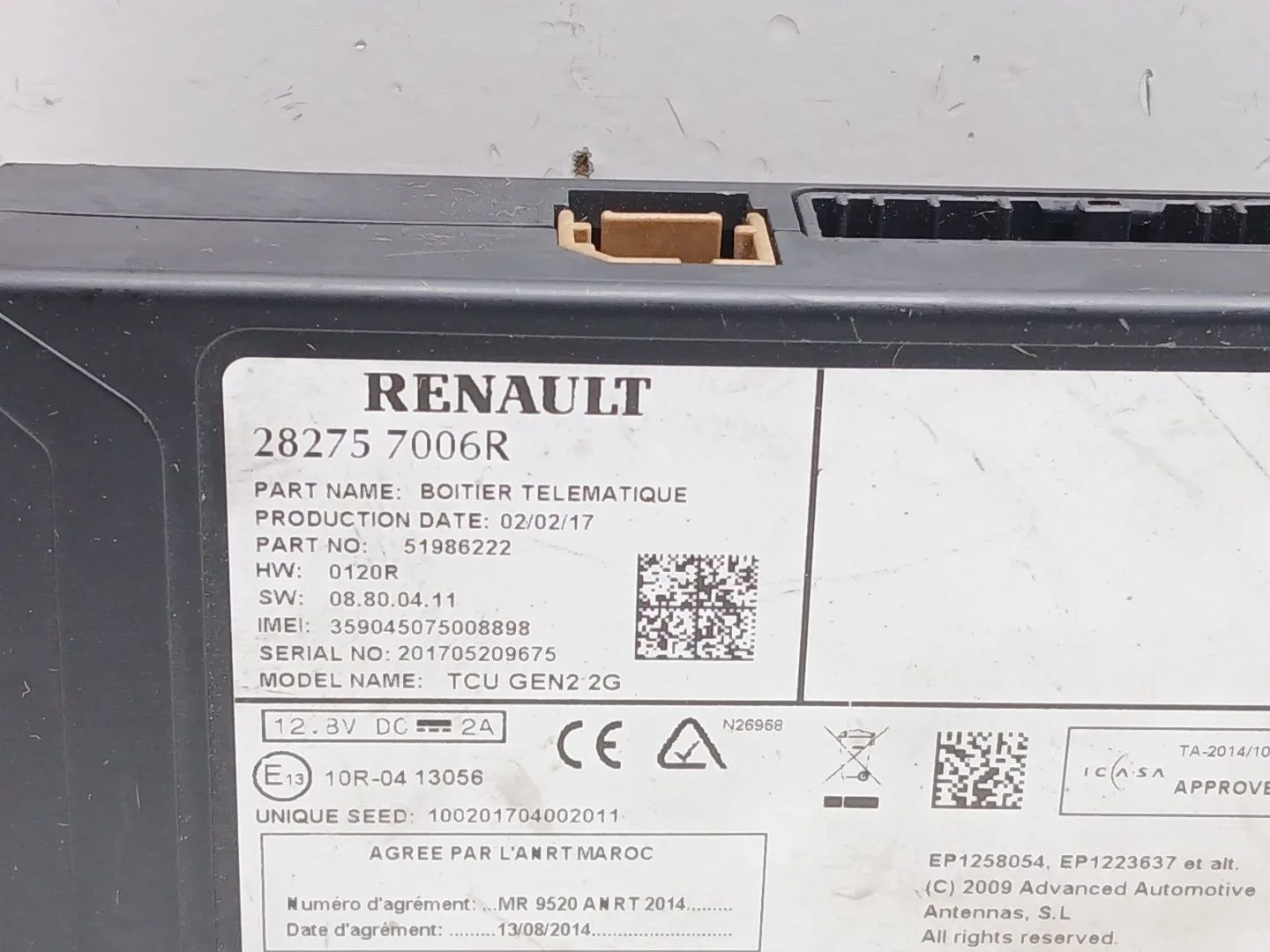 Modulo Electronico para Renault Megane Iv Hatchback (B9A/M/N_)
