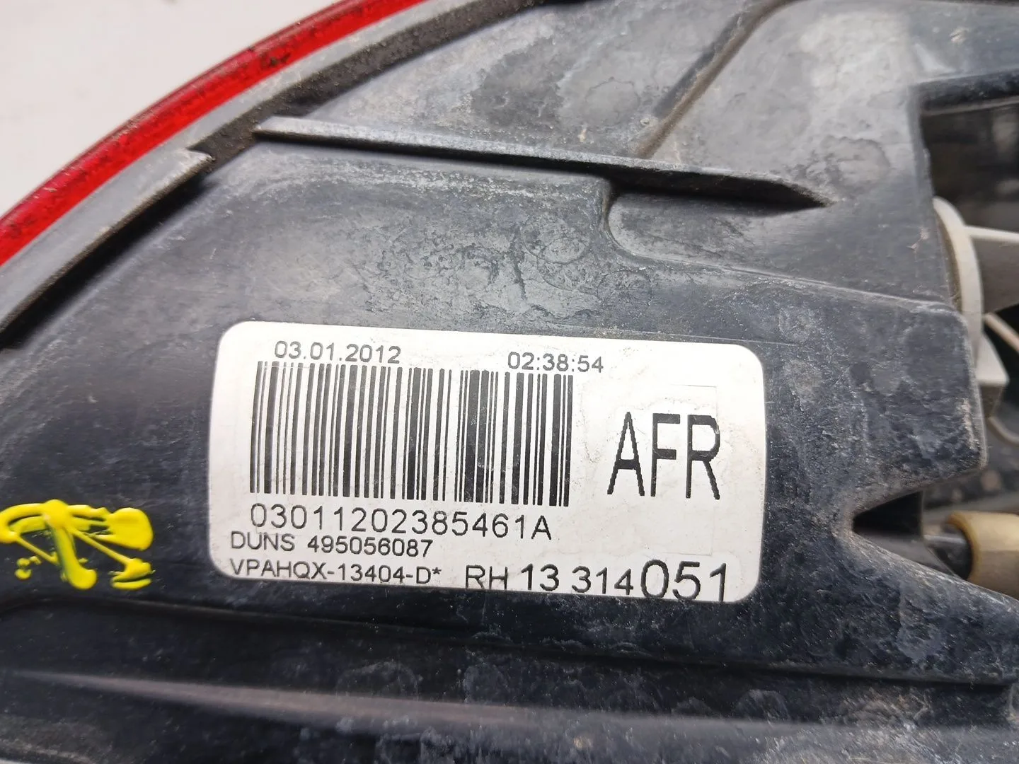 Piloto Trasero Derecho para Opel Astra J Sports Tourer (P10)