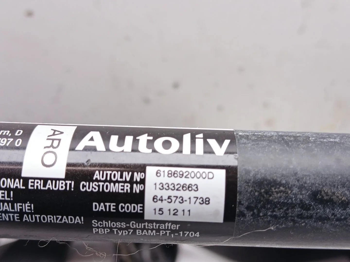Cinturon Seguridad Delantero Izquierdo para Opel Astra J Sports Tourer (P10)