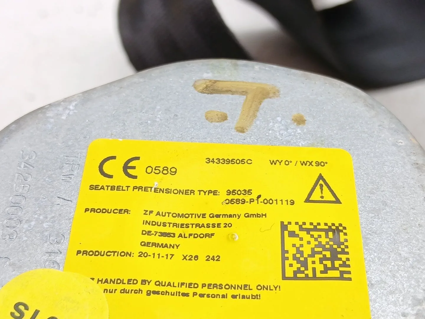 Cinturon Seguridad Trasero Derecho para Cupra Formentor (Km7, Kmp)