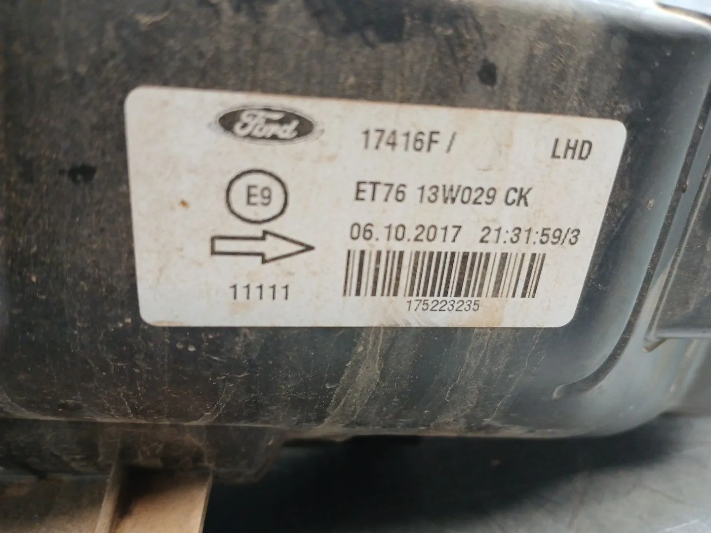 Faro Derecho para Ford Tourneo Courier B460 Monospace
