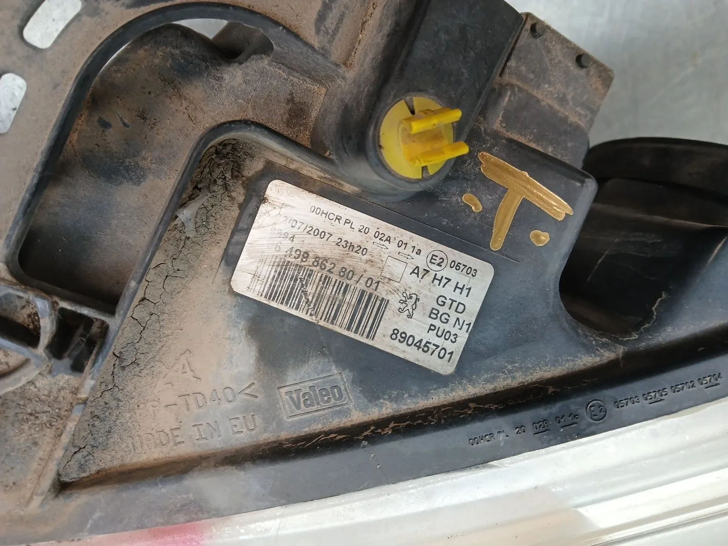 Faro Izquierdo para Peugeot 207/207+ (Wa_, Wc_)