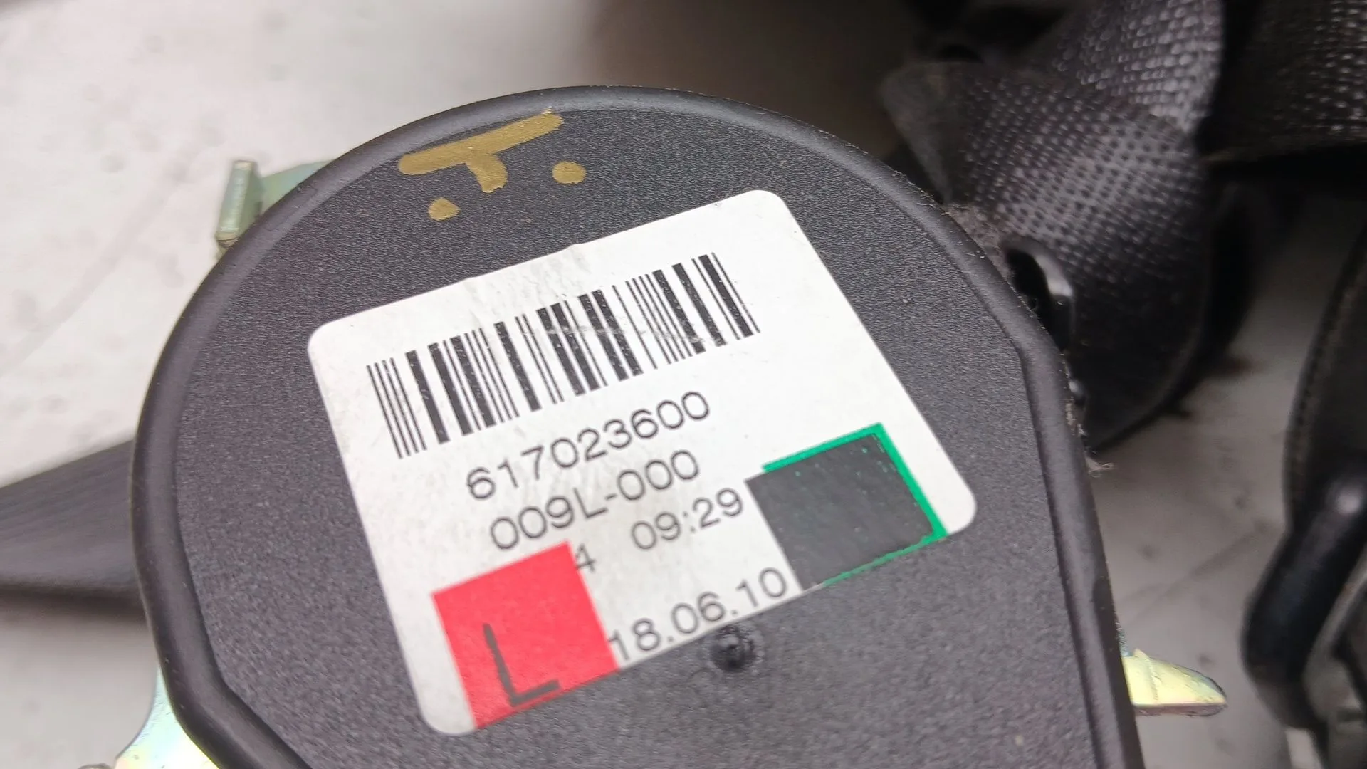 Cinturon Seguridad Delantero Izquierdo para Opel Astra J (P10)