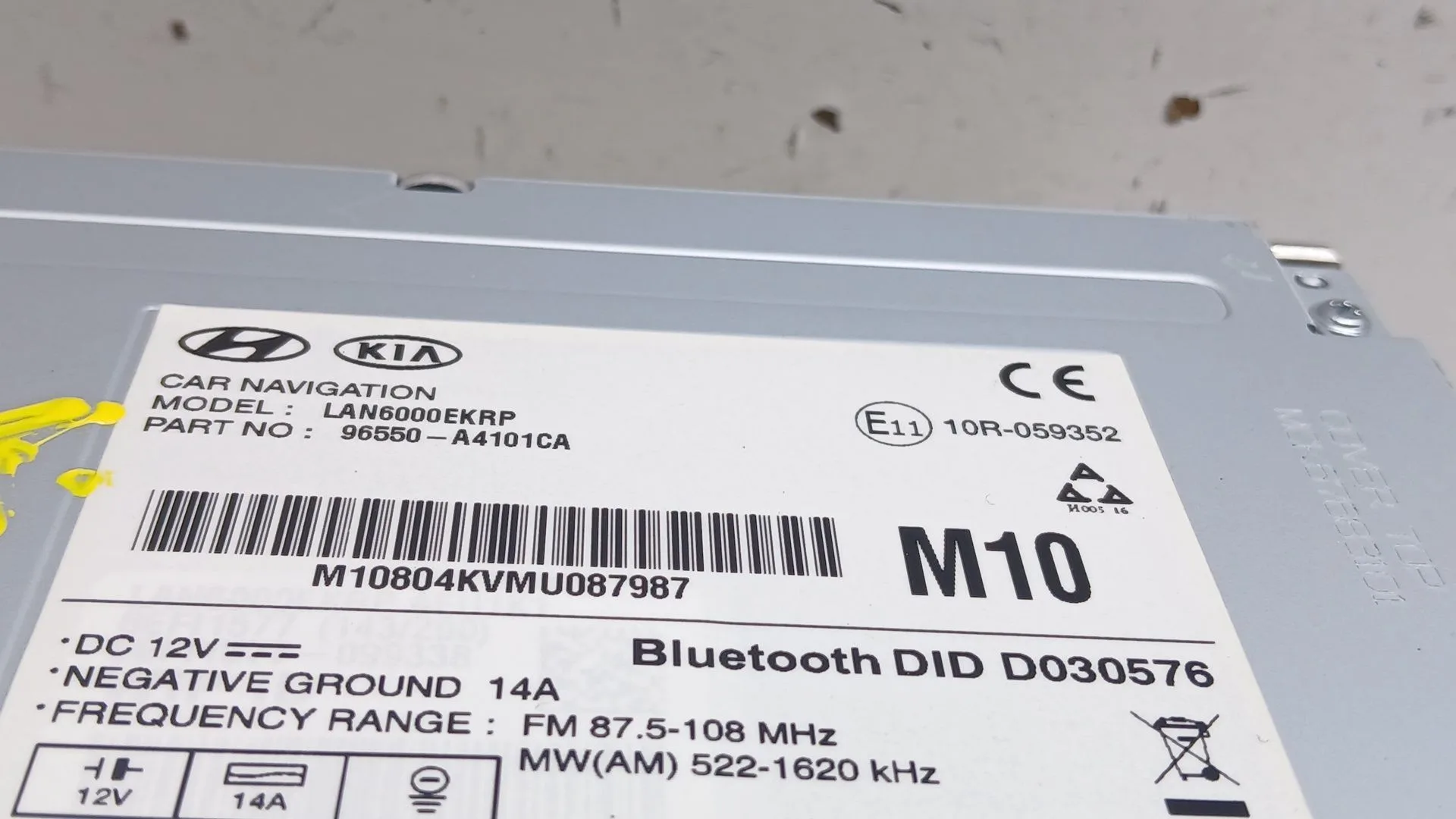 Sistema Audio / Radio Cd para Kia Carens Iv
