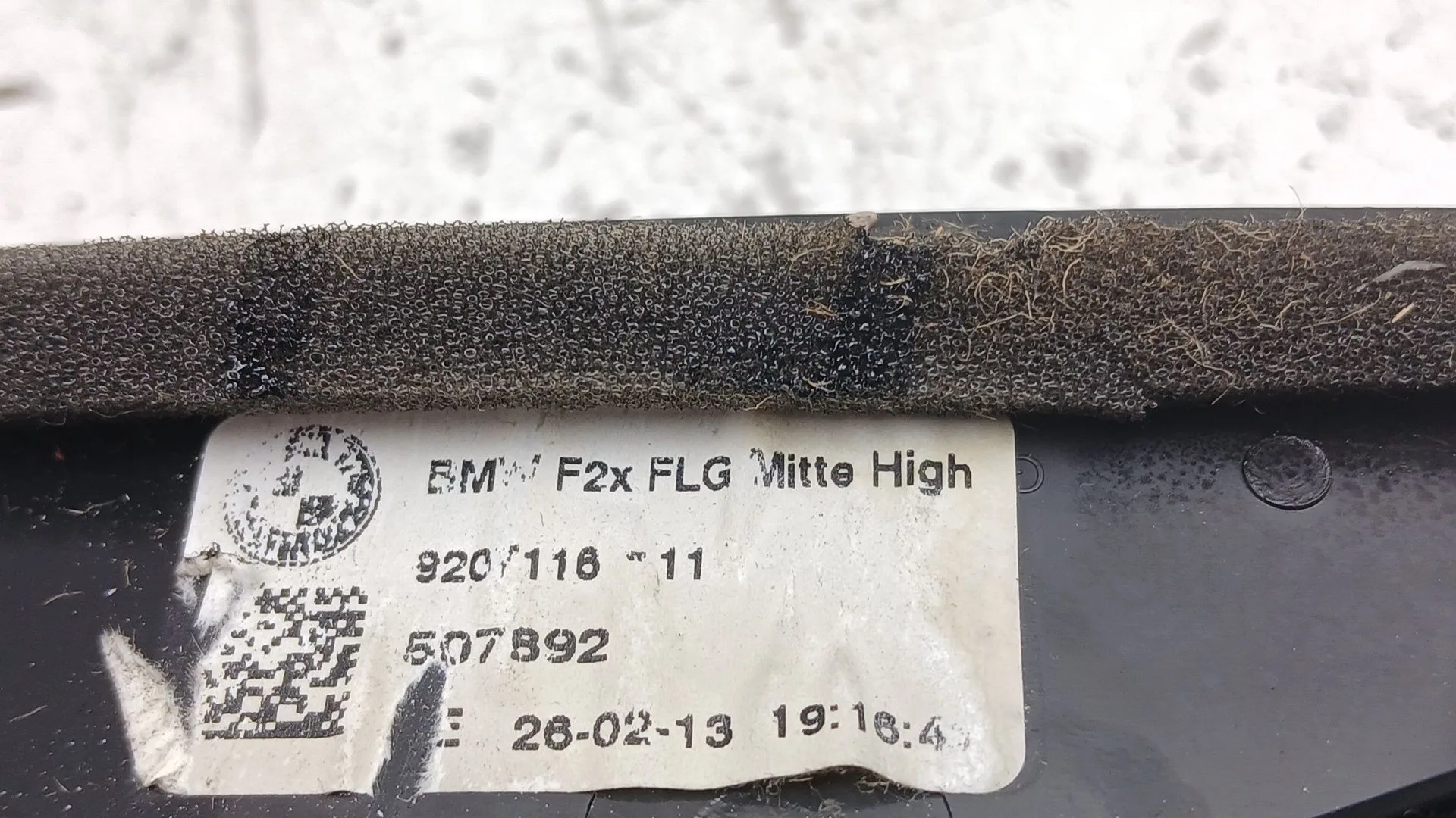 Warning para Bmw 1 (F20)