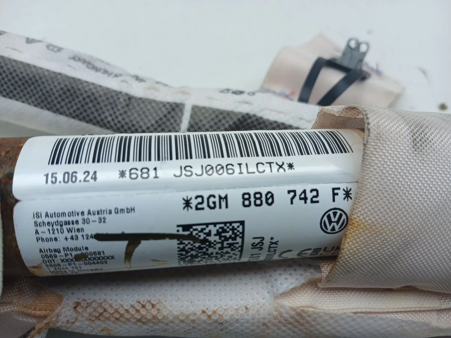 Airbag Cortina Delantero Derecho para Volkswagen T-Cross (C11, D31)