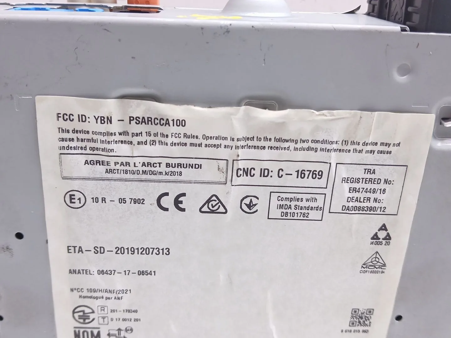 Sistema Audio / Radio Cd para Peugeot 208 Ii (Ub_, Up_, Uw_, Uj_)